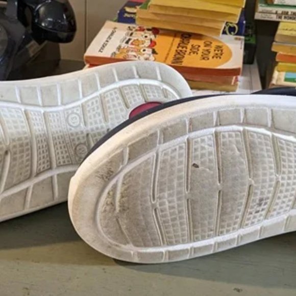 Crocs Crocband Clogs Waterproof Shoes Navy White Sole Red Inside Men’s Size 13 - Picture 4 of 4